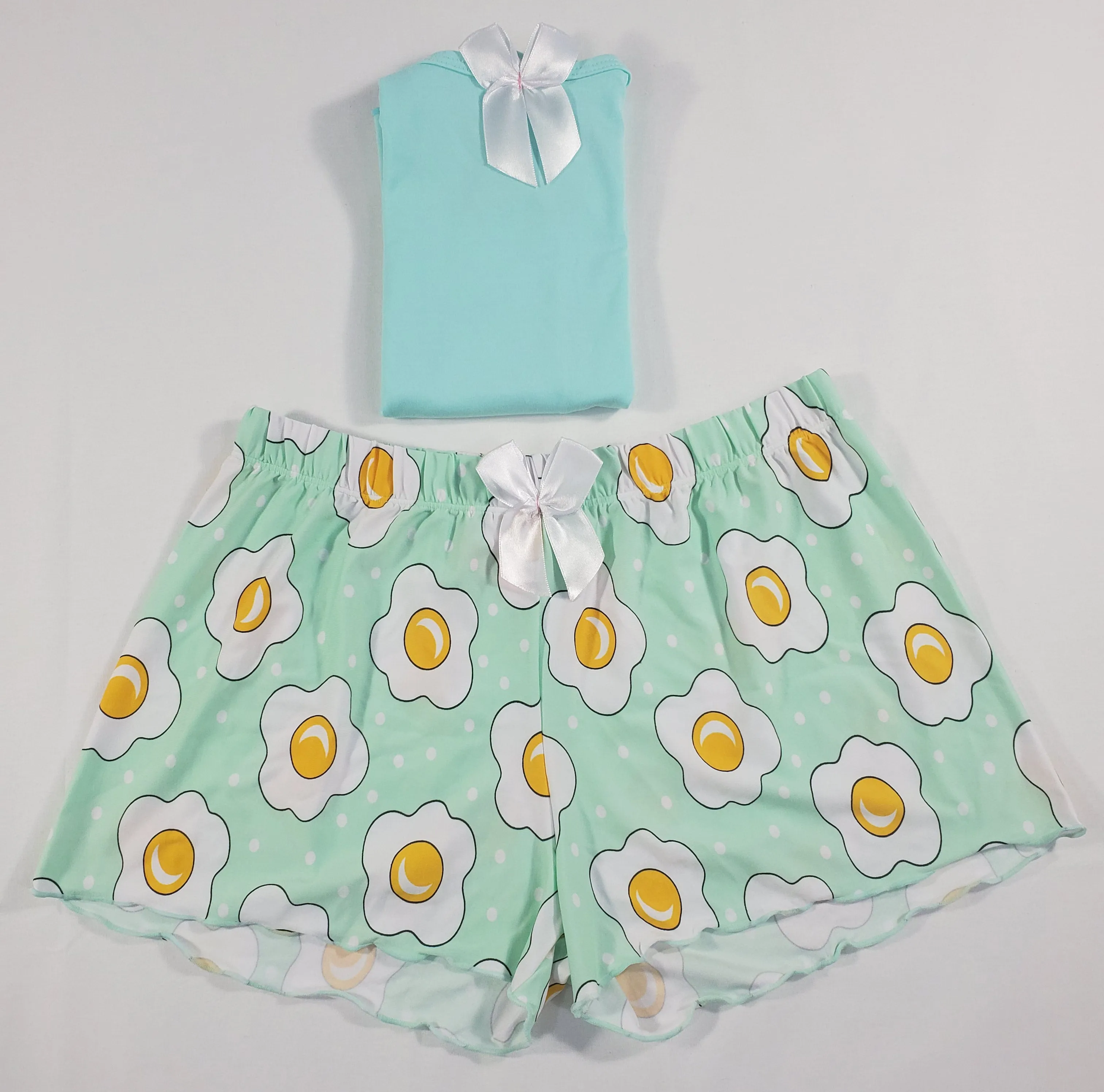 Jade Classic Women's pajamas shorts fired eggs theme jade blouse