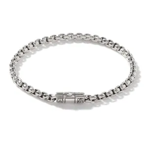 John Hardy Men's Classic Chain 4MM Box Chain Bracelet in Sterling Silver