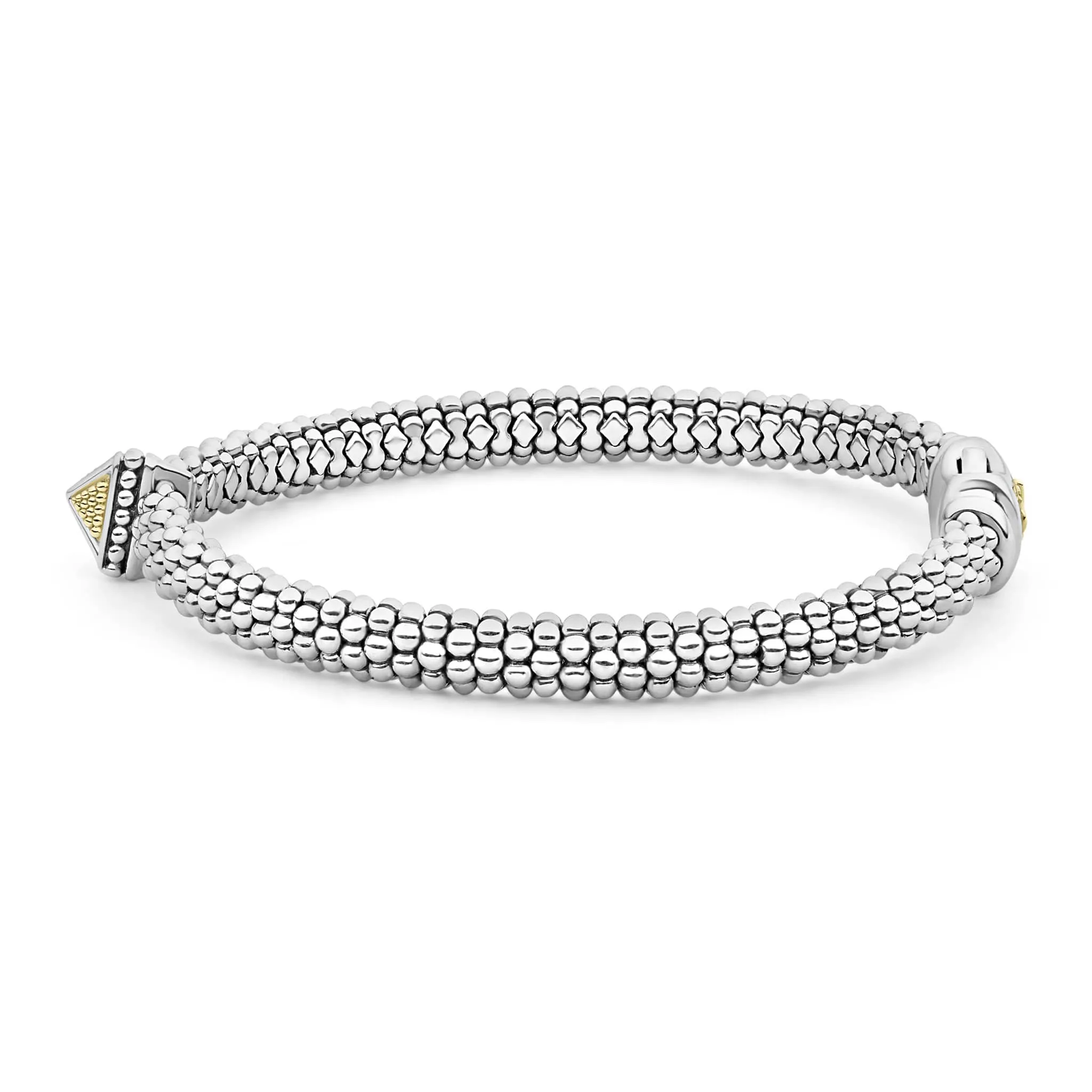 KSL Single Station Pyramid Caviar Bracelet | 6mm