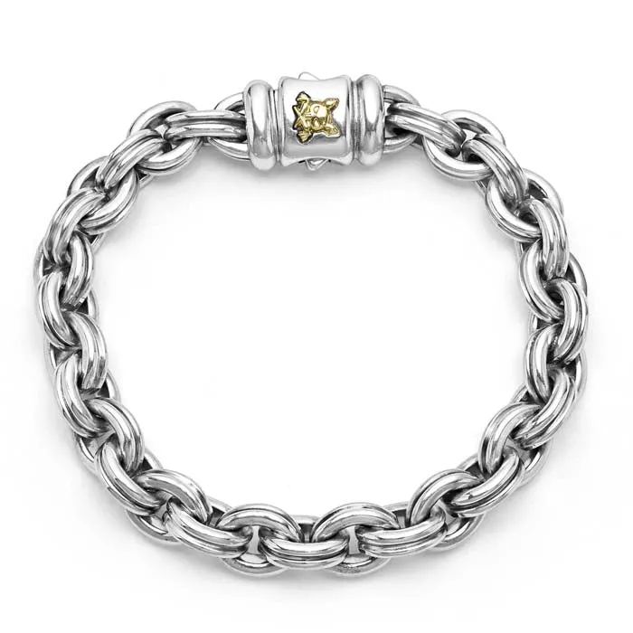 LAGOS Anthem Double Link Bracelet in Sterling Silver