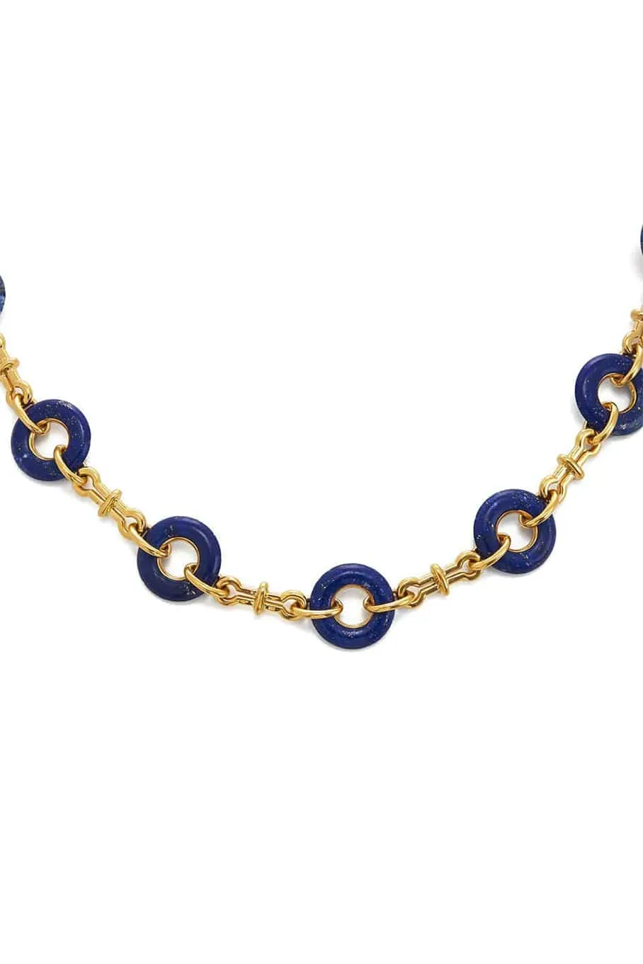 Lapis Lazuli Hoops Necklace