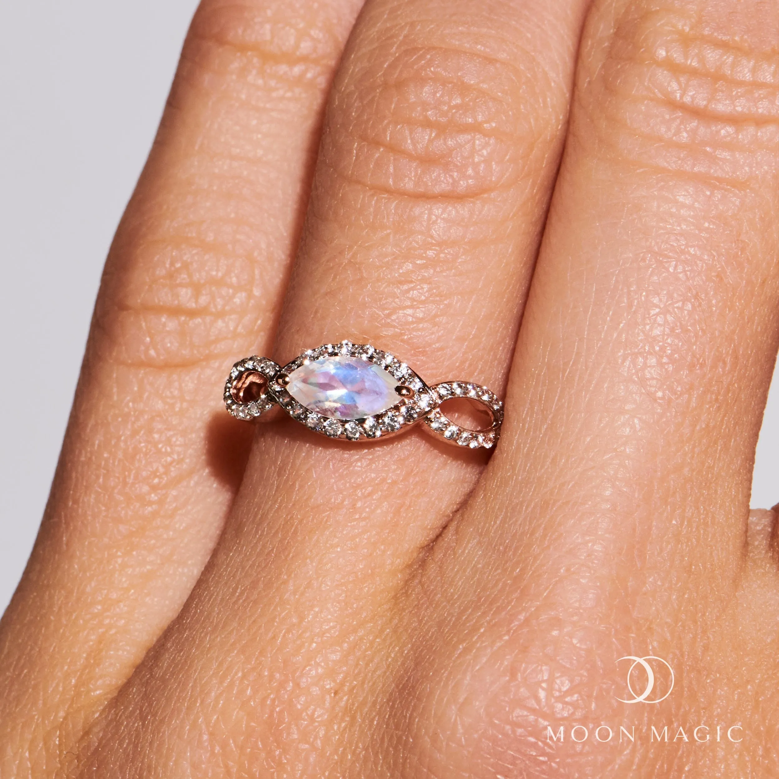 Moonstone Diamond Ring - Harmony