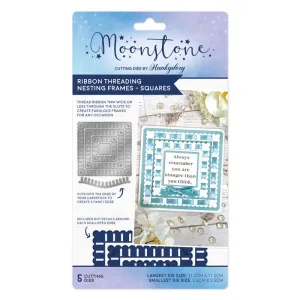 Moonstone Dies - Ribbon Threading Nesting Frames - Squares