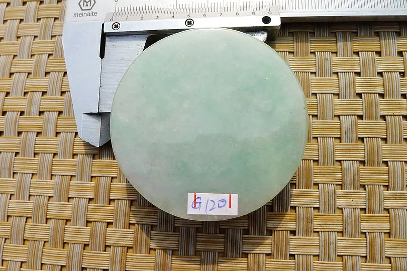 Natural Jade Rough Jadeite Raw (110g,5.2X5.2X1.55cm)