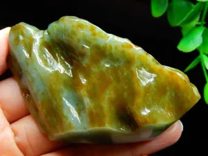 Natural Jade Rough Jadeite Raw (149g, 77X43X28mm)