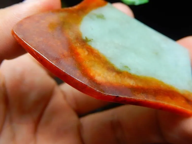 Natural Jade Rough Jadeite Raw (15g, 55X40X3.5mm)