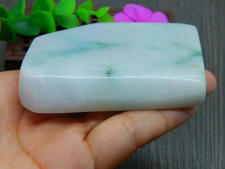 Natural Jade Rough Jadeite Raw (183g, 74X61X14mm)