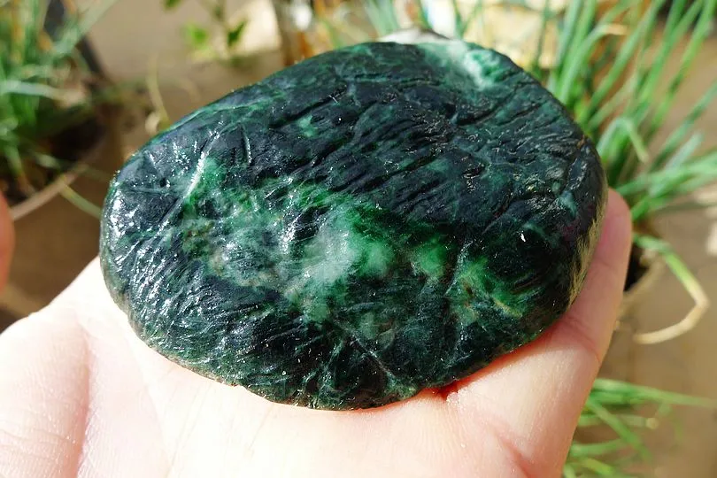 Natural Jade Rough Jadeite Raw (185g,7.3X5.8X2.7cm)