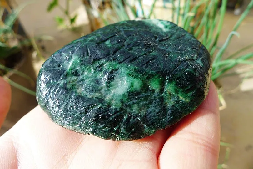 Natural Jade Rough Jadeite Raw (185g,7.3X5.8X2.7cm)