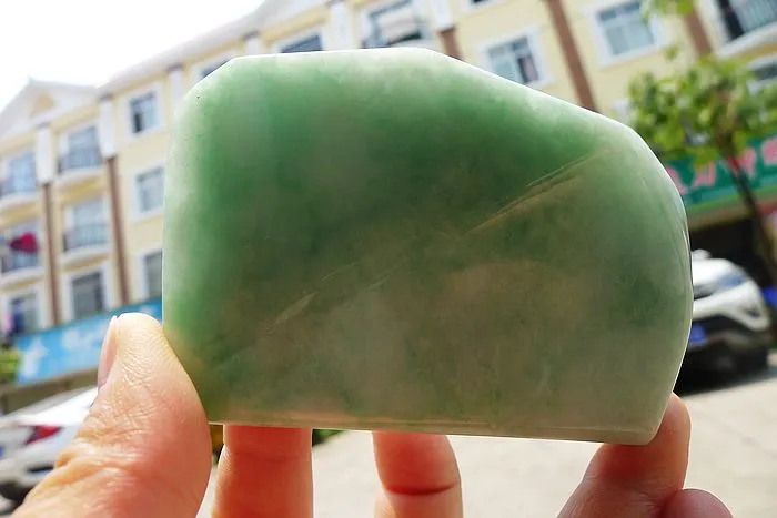 Natural Jade Rough Jadeite Raw (195g,8.5X5.8X1.6cm)