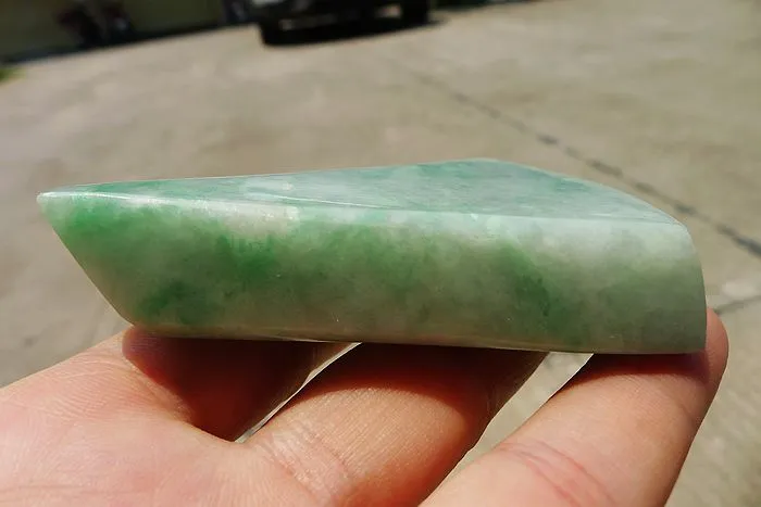 Natural Jade Rough Jadeite Raw (195g,8.5X5.8X1.6cm)