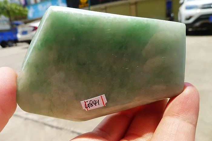 Natural Jade Rough Jadeite Raw (195g,8.5X5.8X1.6cm)