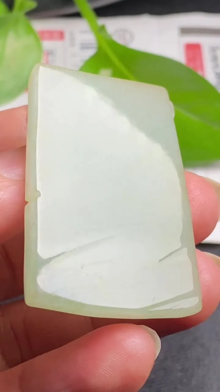 Natural Jade Rough Jadeite Raw (19g,44X28X4.5mm)-A6131