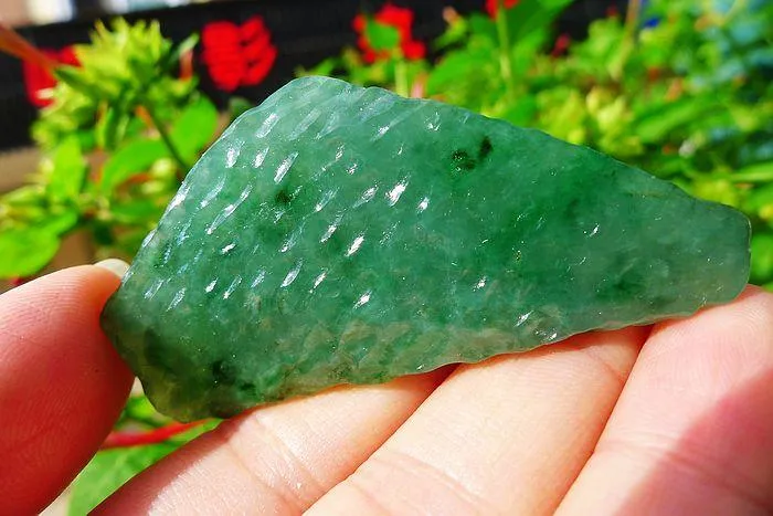 Natural Jade Rough Jadeite Raw (23g,6.1X3.1X0.75cm)