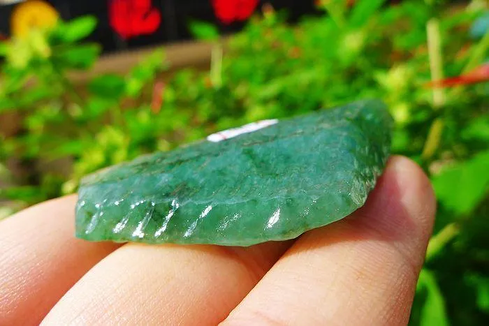 Natural Jade Rough Jadeite Raw (23g,6.1X3.1X0.75cm)