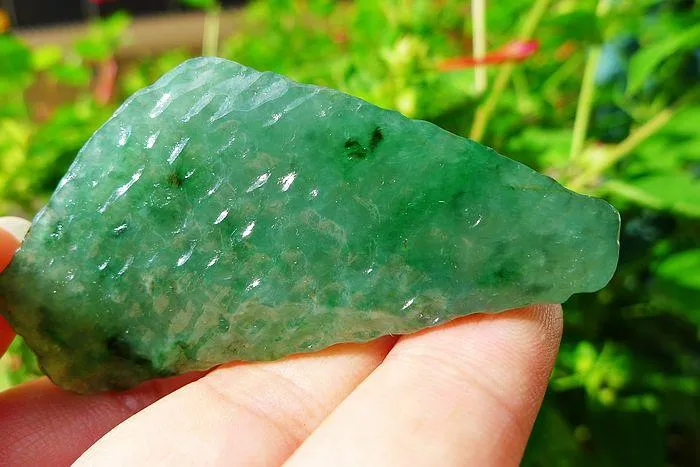 Natural Jade Rough Jadeite Raw (23g,6.1X3.1X0.75cm)