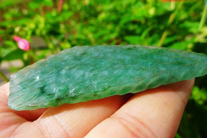 Natural Jade Rough Jadeite Raw (23g,6.1X3.1X0.75cm)