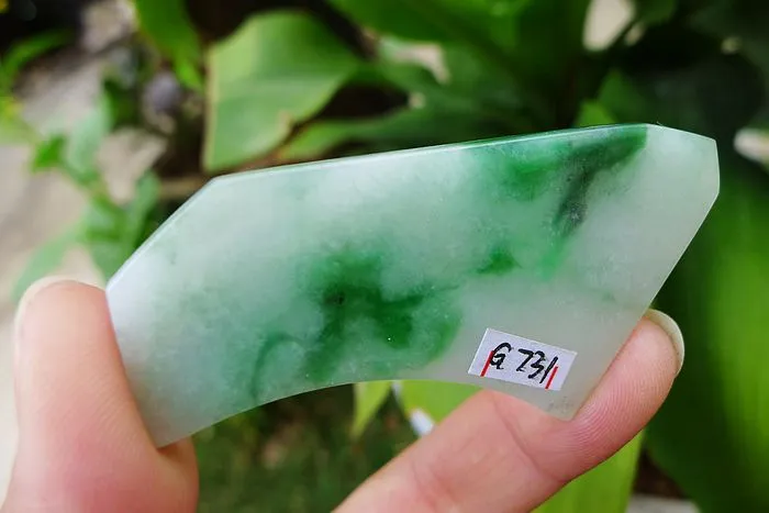 Natural Jade Rough Jadeite Raw (23g,6.4X3.4X0.4cm)