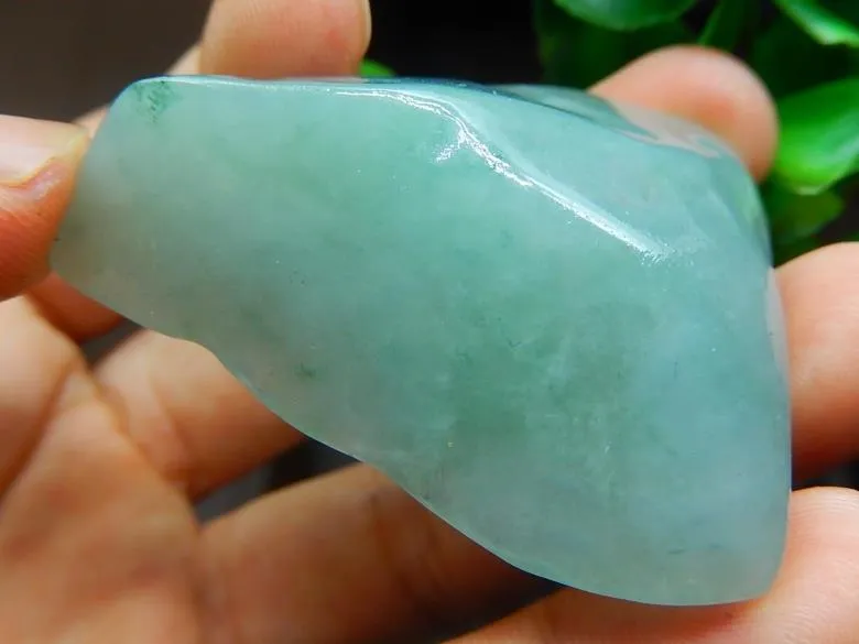 Natural Jade Rough Jadeite Raw (42g, 51X42X15mm)