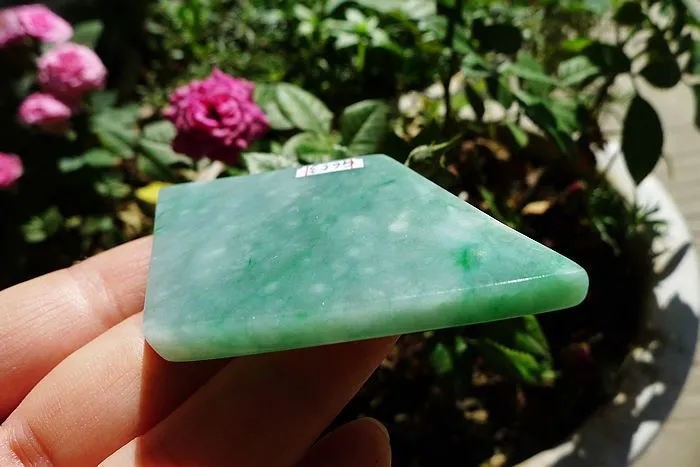 Natural Jade Rough Jadeite Raw (43g,7.6X5.4X0.55cm)