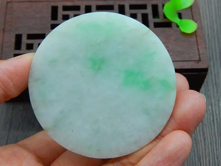 Natural Jade Rough Jadeite Raw (64g, 54X54X18.5mm)