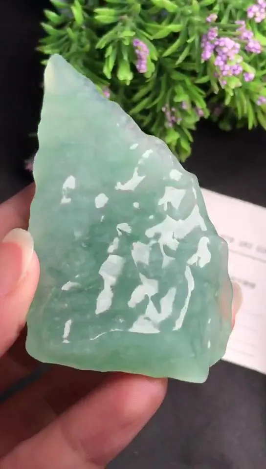 Natural Jade Rough Jadeite Raw (69g,70X40X15.6mm)-S4813