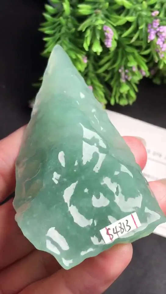 Natural Jade Rough Jadeite Raw (69g,70X40X15.6mm)-S4813