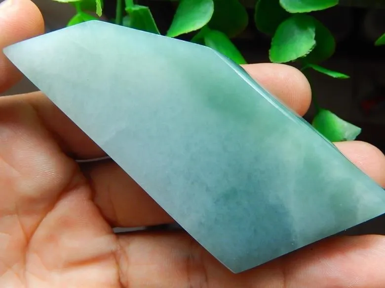 Natural Jade Rough Jadeite Raw (92g, 84X36X14mm)