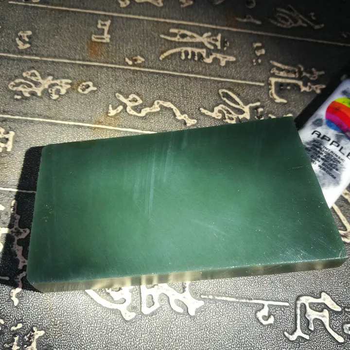 Natural Kunlun Jade Rough Nephrite Raw (100g, 7.6X4.3X1cm)