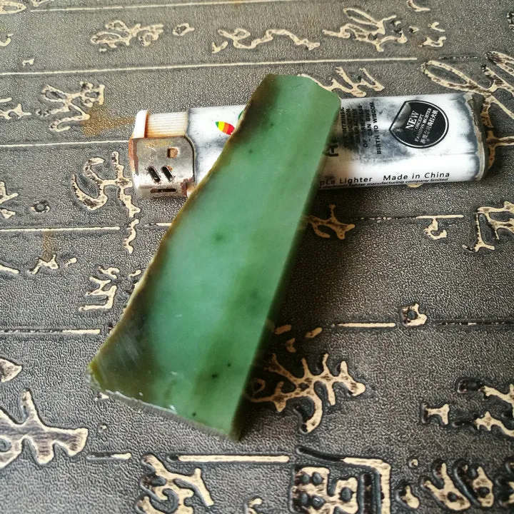 Natural Kunlun Jade Rough Nephrite Raw (76g, 7.3X1.9X1.5cm)