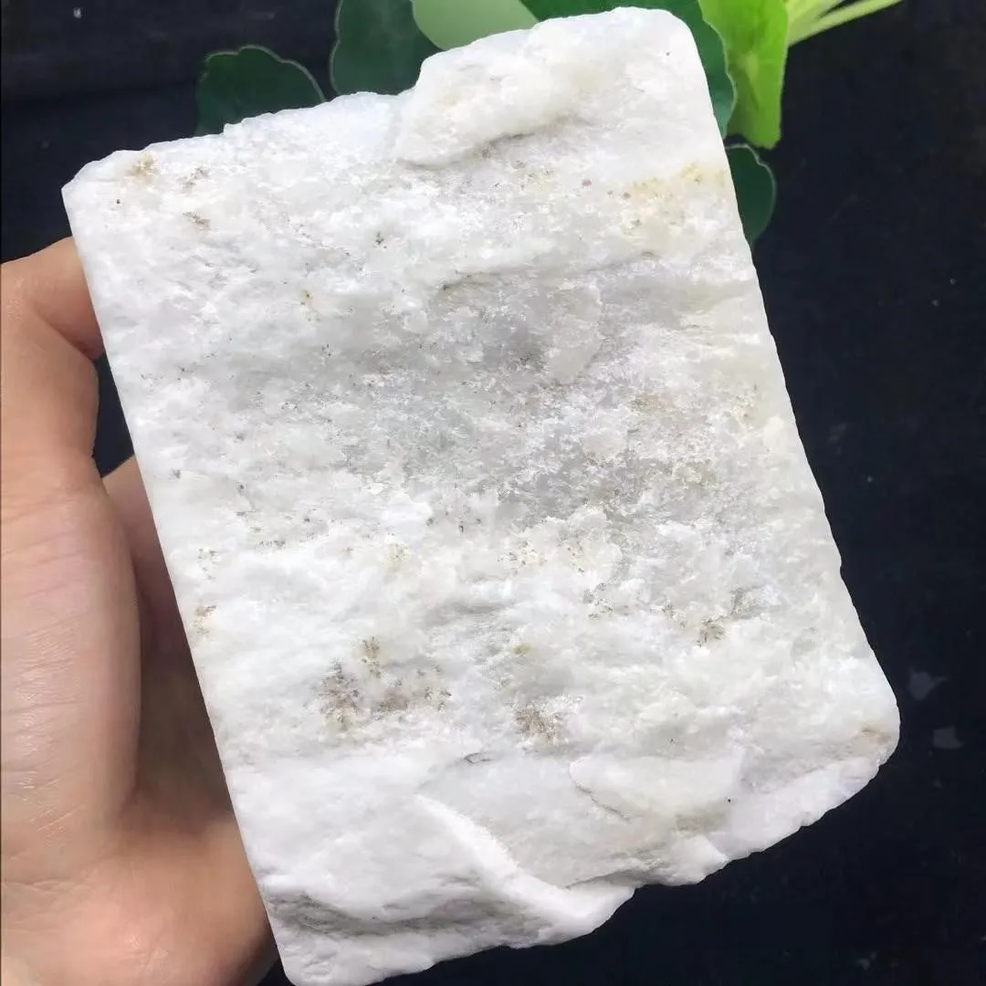 Natural Kunlun Jade Rough Nephrite Raw (780g,11.1X8.4X6.2cm)