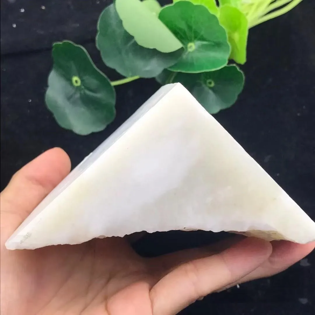 Natural Kunlun Jade Rough Nephrite Raw (780g,11.1X8.4X6.2cm)