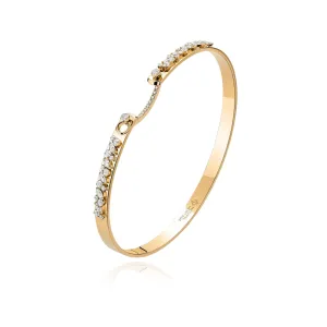 NOUVEL HERITAGE 18K YELLOW GOLD 'UNDER THE STARS' MOOD BANGLE BRACELET - 0.76CTW