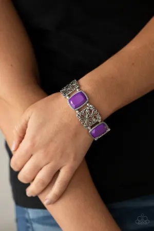 Paparazzi Bracelet ~ Colorful Coronation - Purple