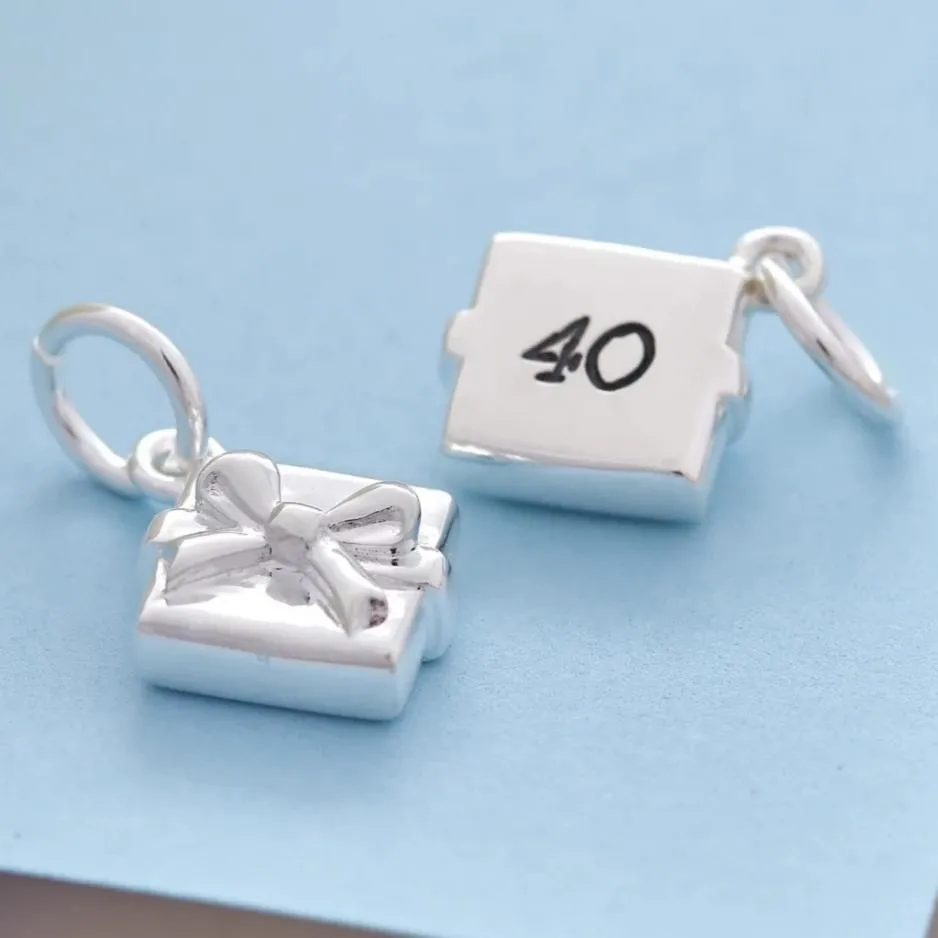 Present Personalised Silver Charm