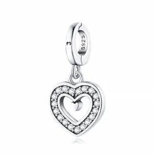 "Shining Heart" Charm