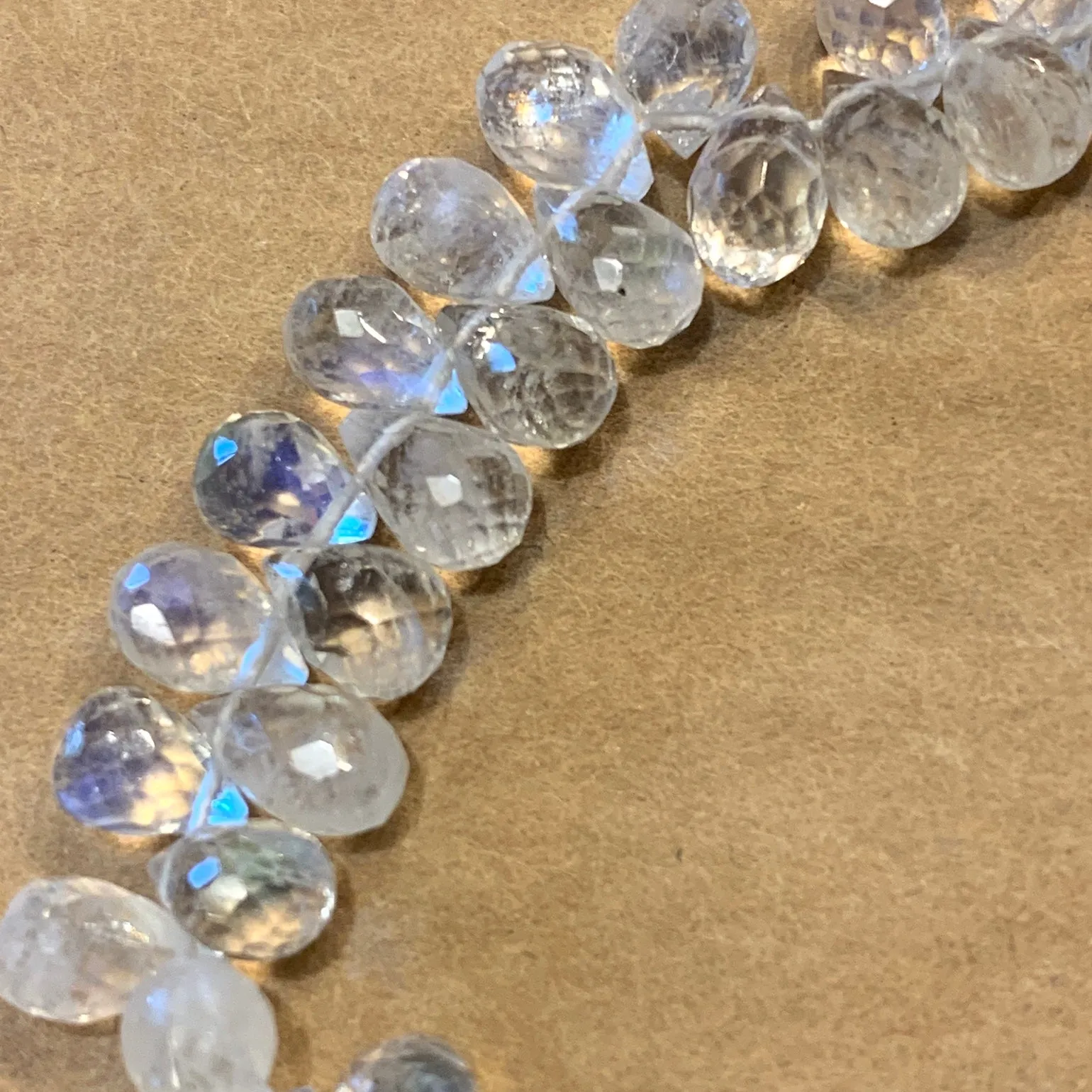 Rainbow Moonstone Briolettes