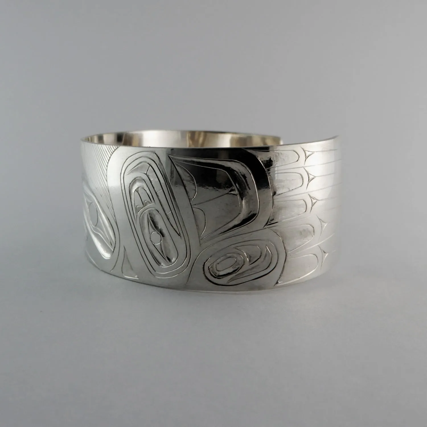 Raven and the Sun Silver Bracelet