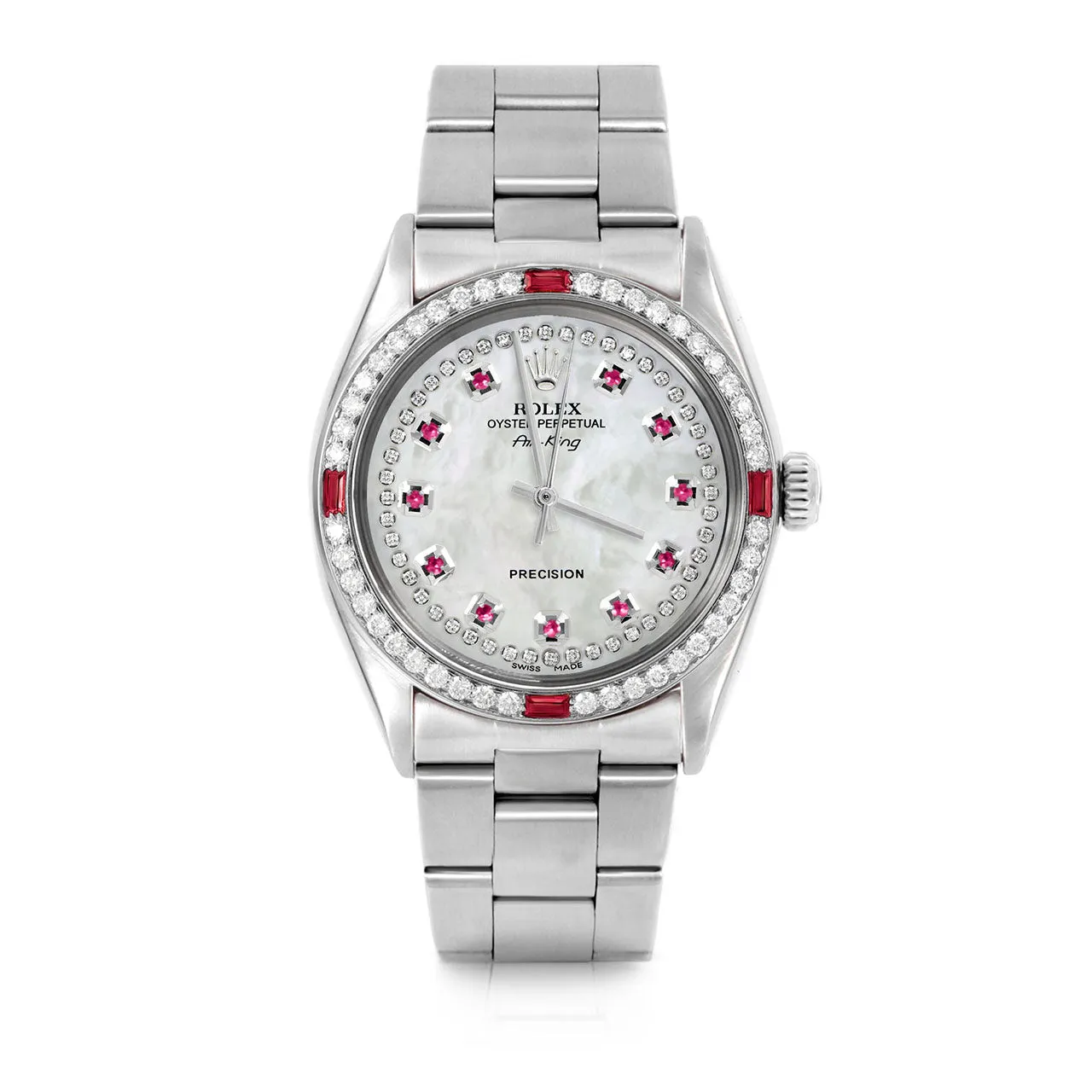 Rolex Air King 34mm | 5500-SS-WMOP-STRR-4RBY-OYS