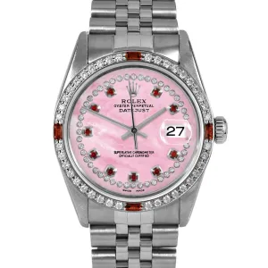 Rolex Datejust 36mm | 16014-PMOP-STRR-4RBY-JBL