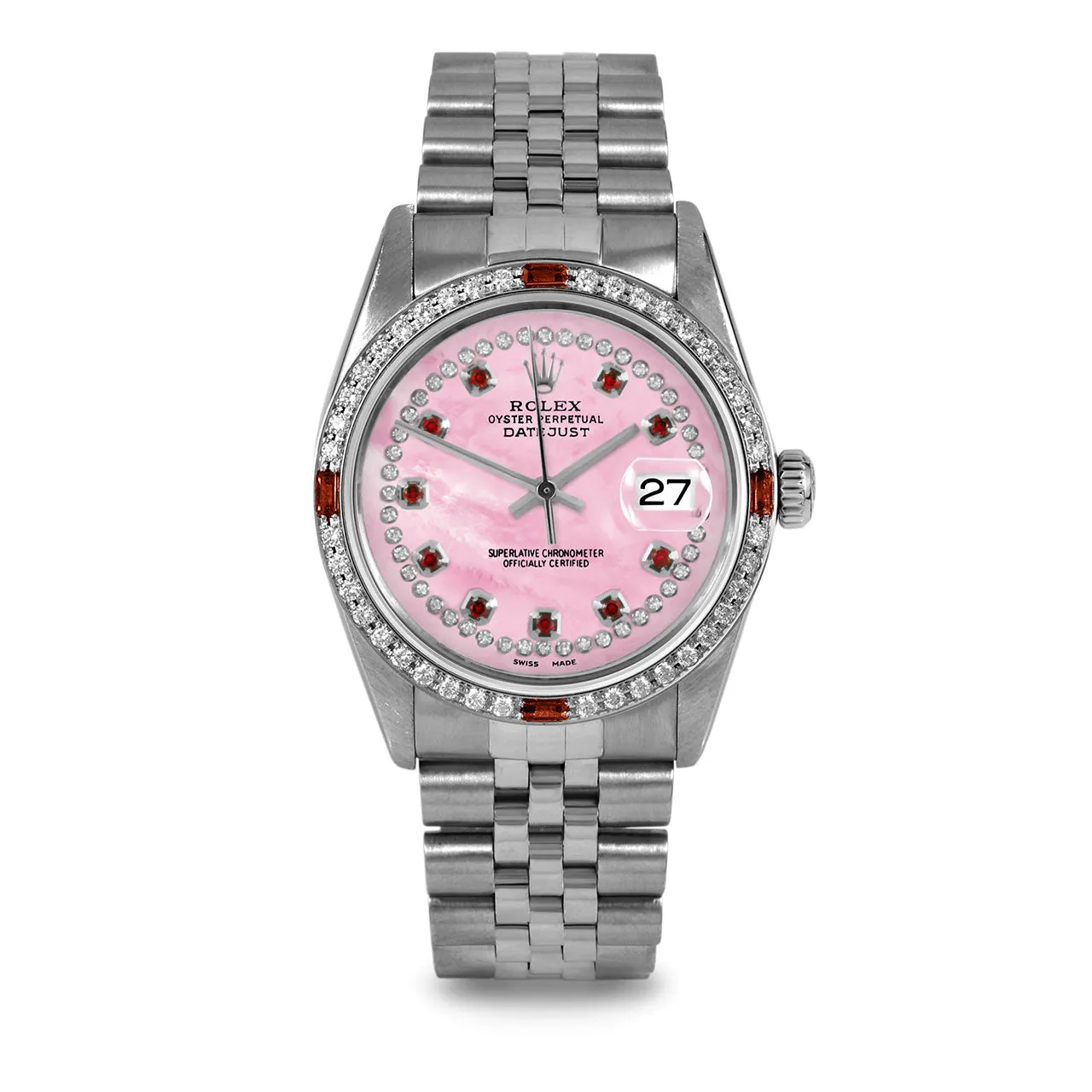 Rolex Datejust 36mm | 16014-PMOP-STRR-4RBY-JBL