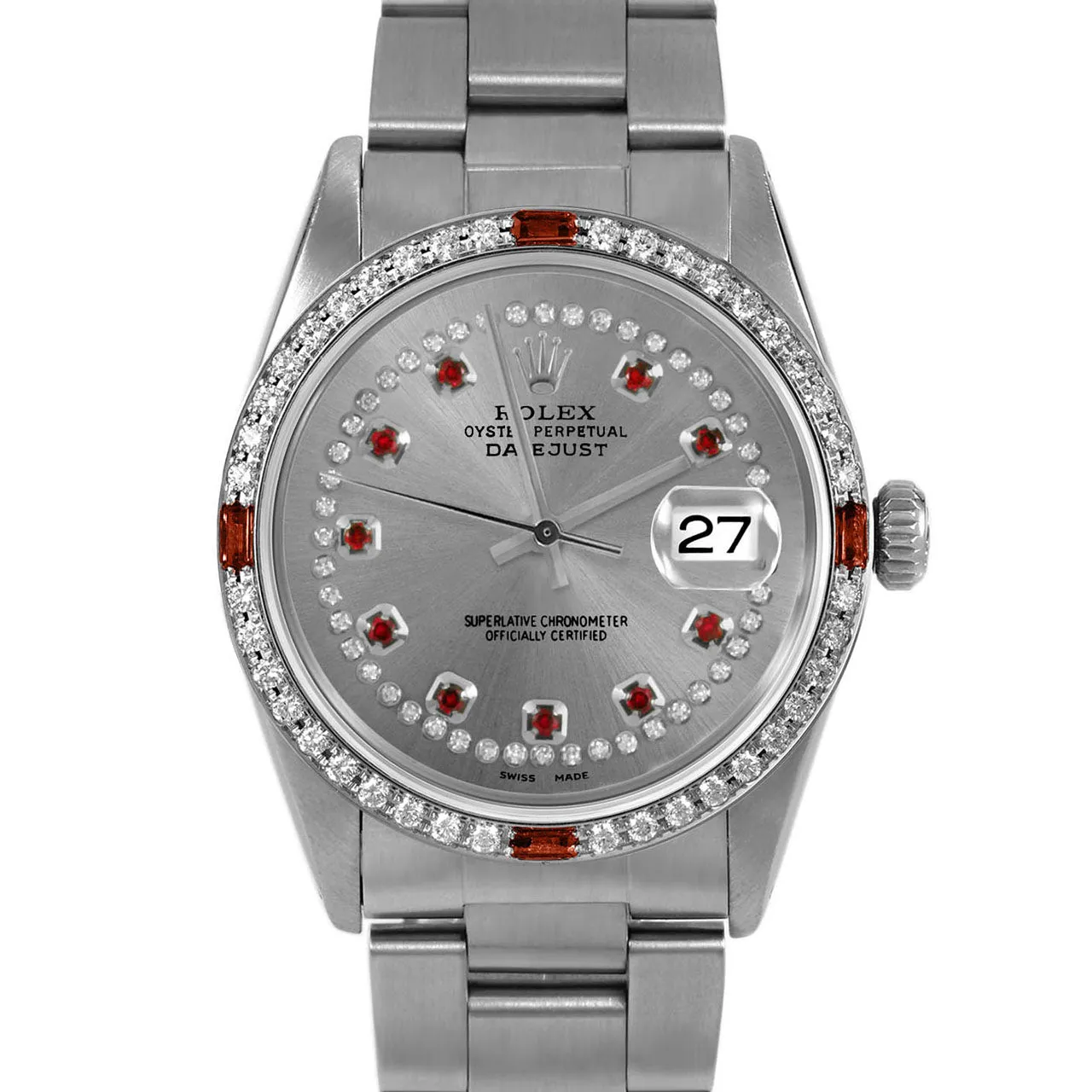 Rolex Datejust 36mm | 16014-SLT-STRR-4RBY-OYS