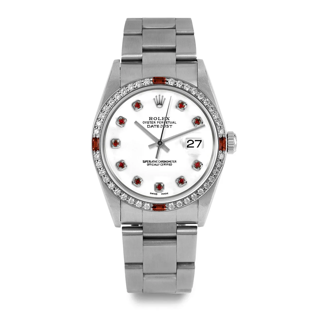 Rolex Datejust 36mm | 16234-WHT-RBY-AM-4RBY-OYS