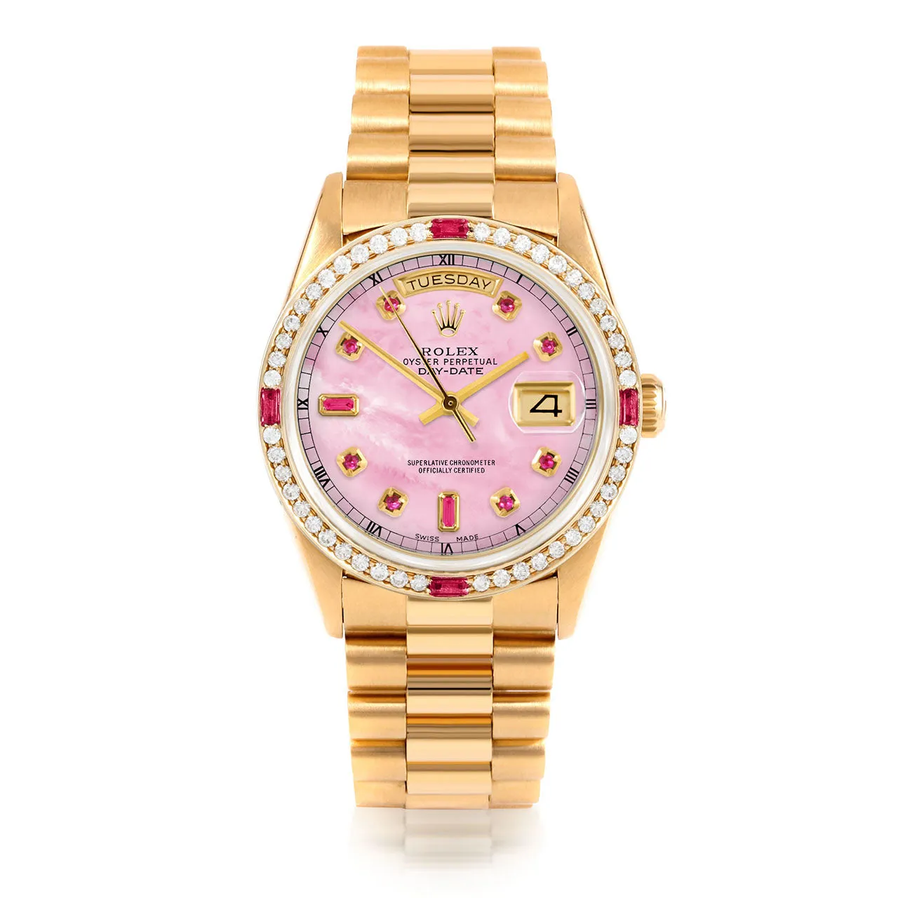 Rolex Day-Date 36mm | 18238-PMOP-RBY-AM-4RBY-PRS