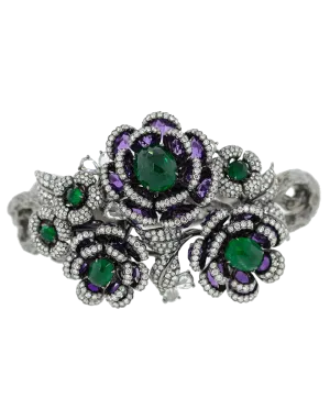 Royale Emerald Flower Bracelet