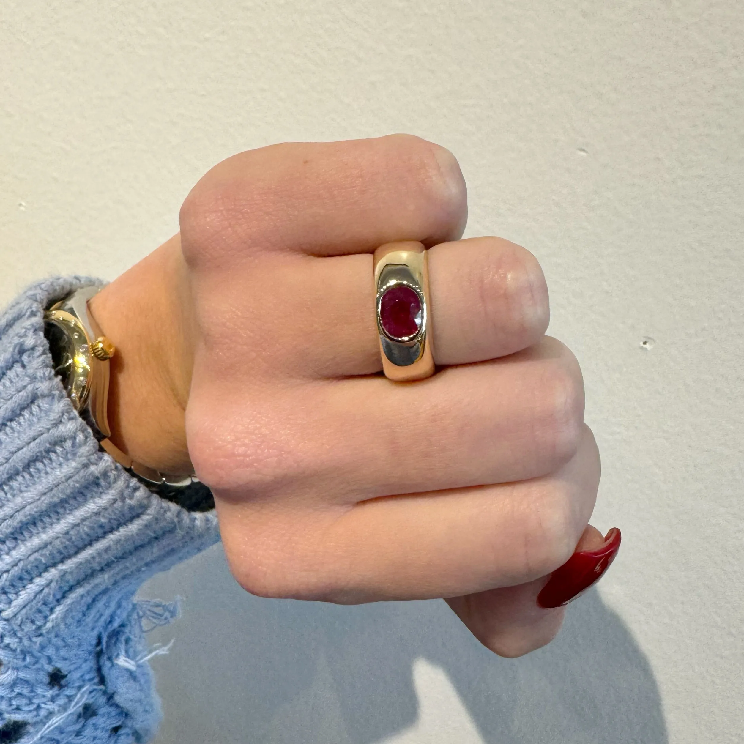 Ruby Dome Ring