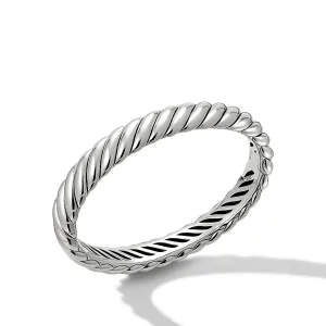 Sculpted Cable Bracelet in Sterling Silver