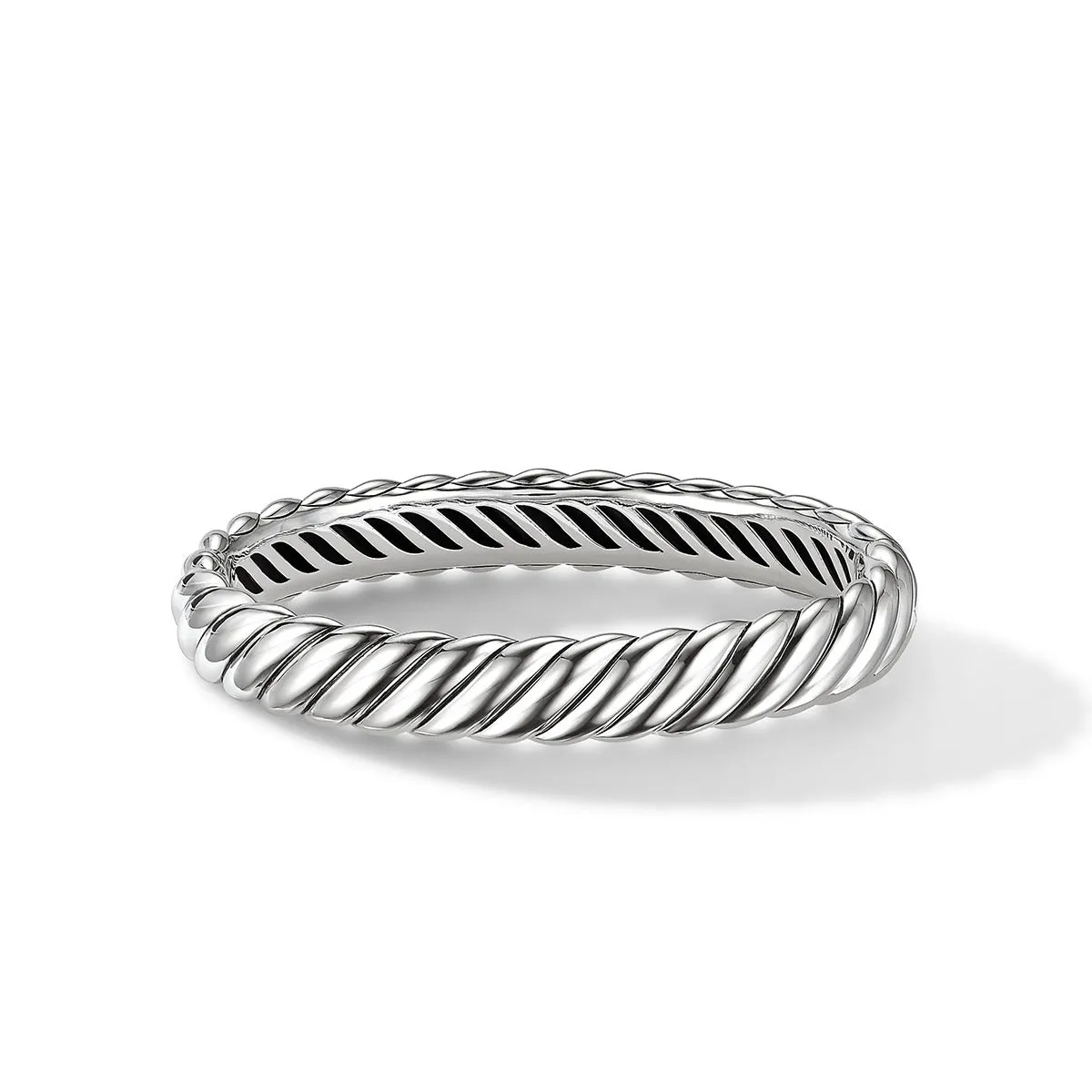 Sculpted Cable Bracelet in Sterling Silver