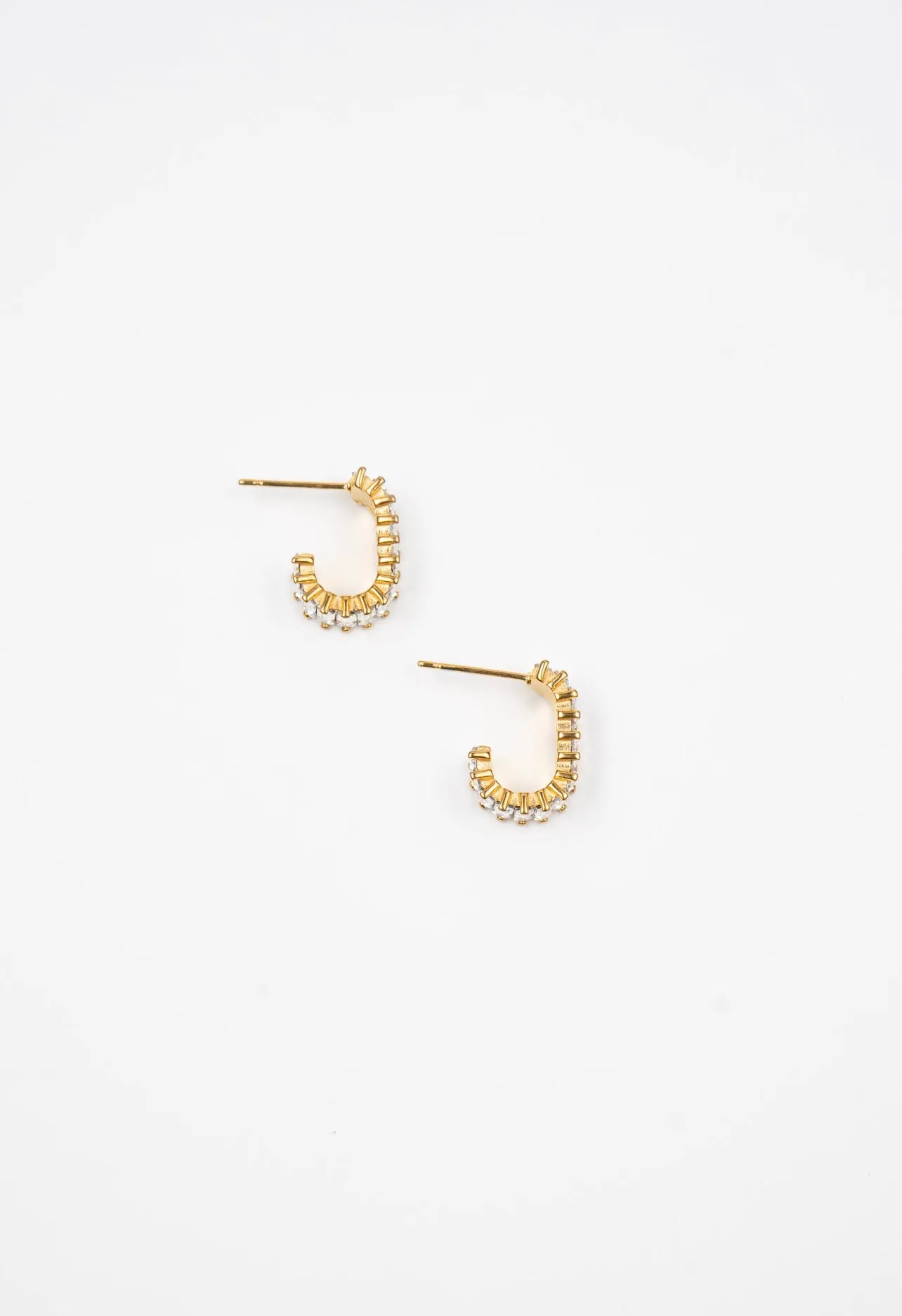 Square Diamond Hoops