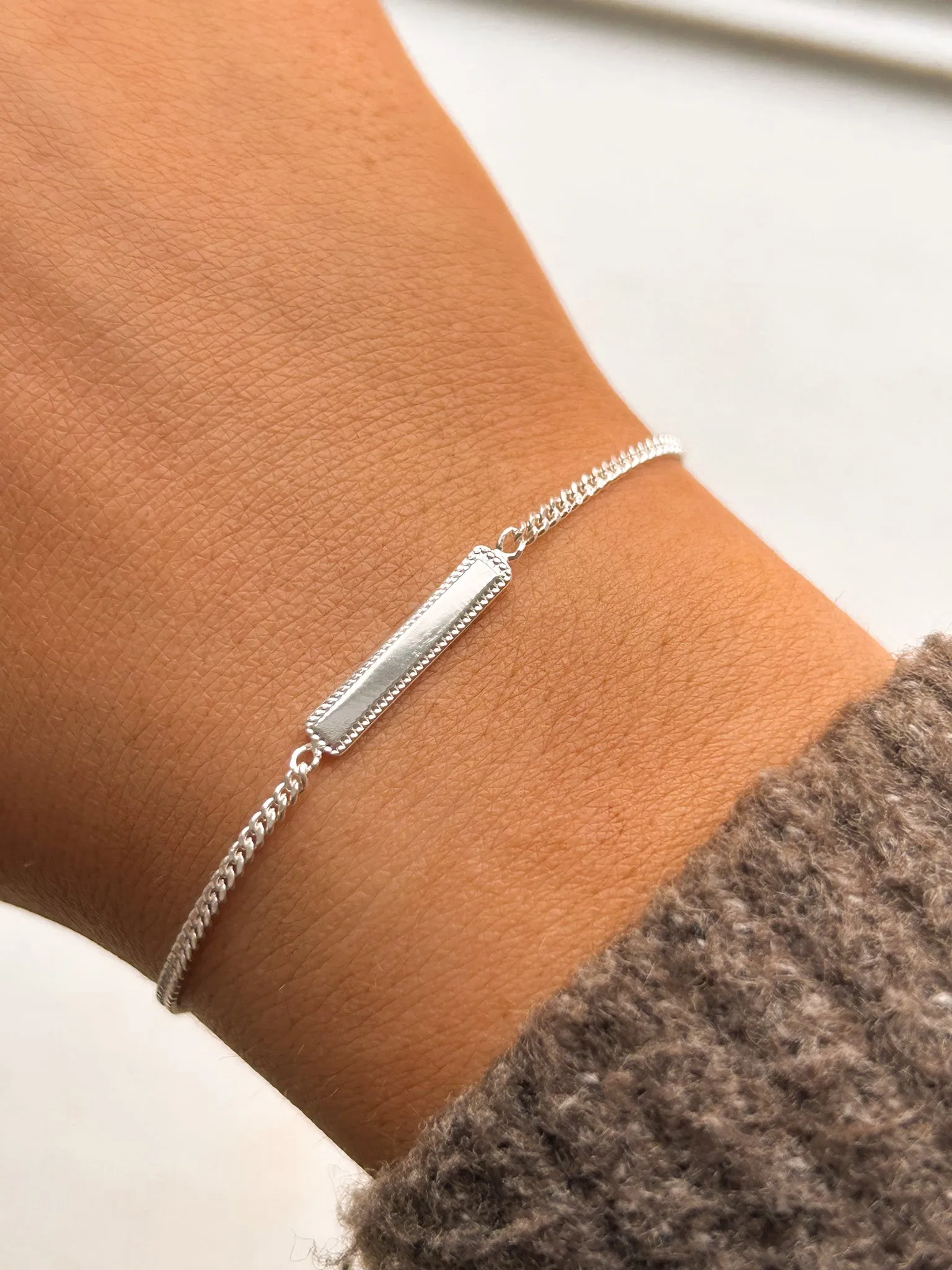 Sterling Silver Petite ID Bracelet